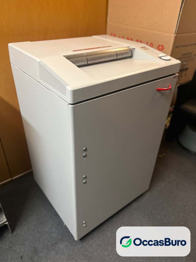 Destructeur de documents grande capacité reconditionné, sur caisson