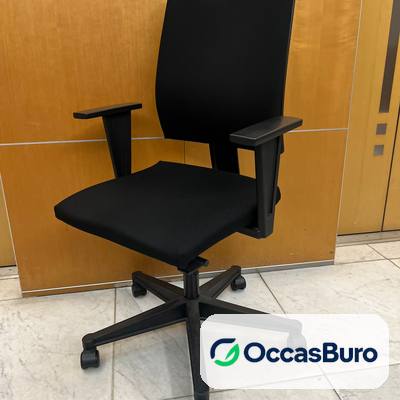 Fauteuil ergonomique Sedus dossier haut en tissu noir – reconditionné