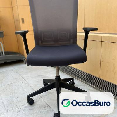 Fauteuil Haworth résille grise avec réglage lombaire – reconditionné