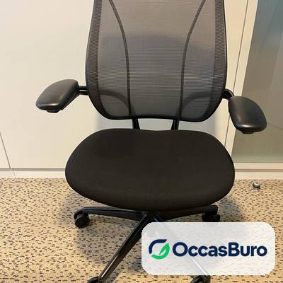 Fauteuil Humanscale Liberty reconditionné, résille noire auto-ajustable