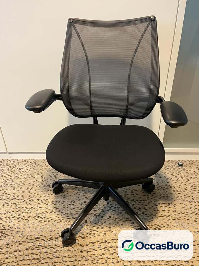 Fauteuil Humanscale Liberty reconditionné, résille noire auto-ajustable